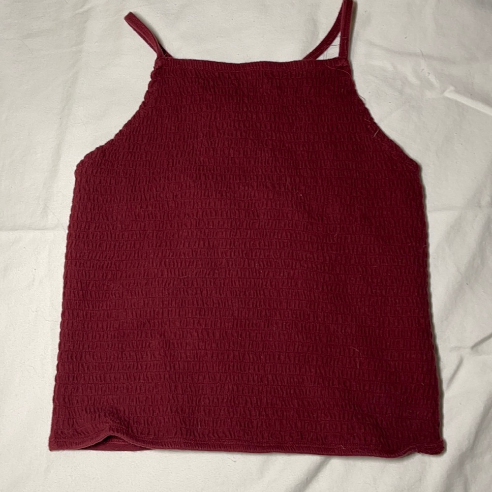 HOLLISTER cropped halter top ( medium )